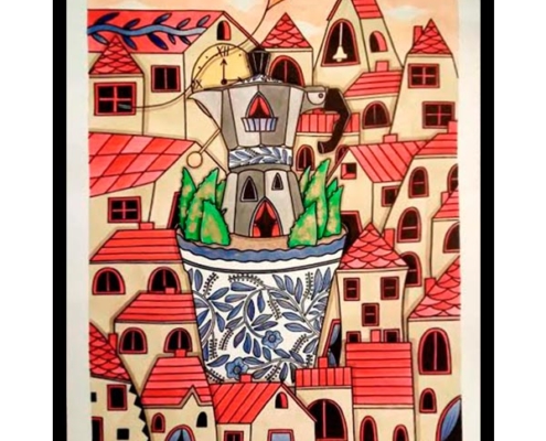 Obra, El Pueblo Talavera, del Artista Davide Mantovani