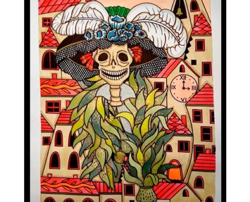 Obra La Señora del Pueblo 2, del Artista Davide Mantovani