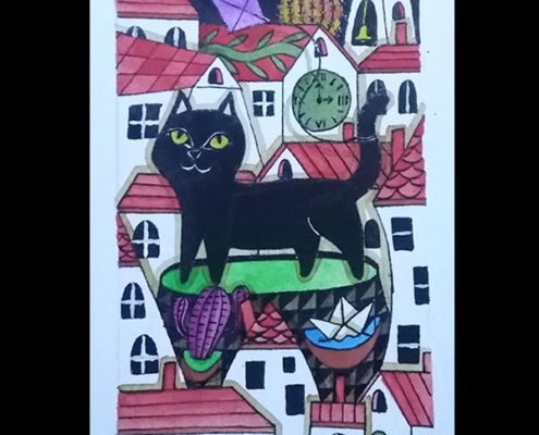 Obra, El pequeño pueblo de morgana, de Davide Mantovani
